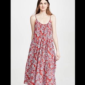 Red Floral Maxi Dress